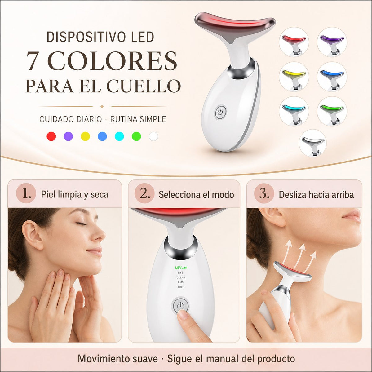 Cómo funciona el dispositivo LED de cuello