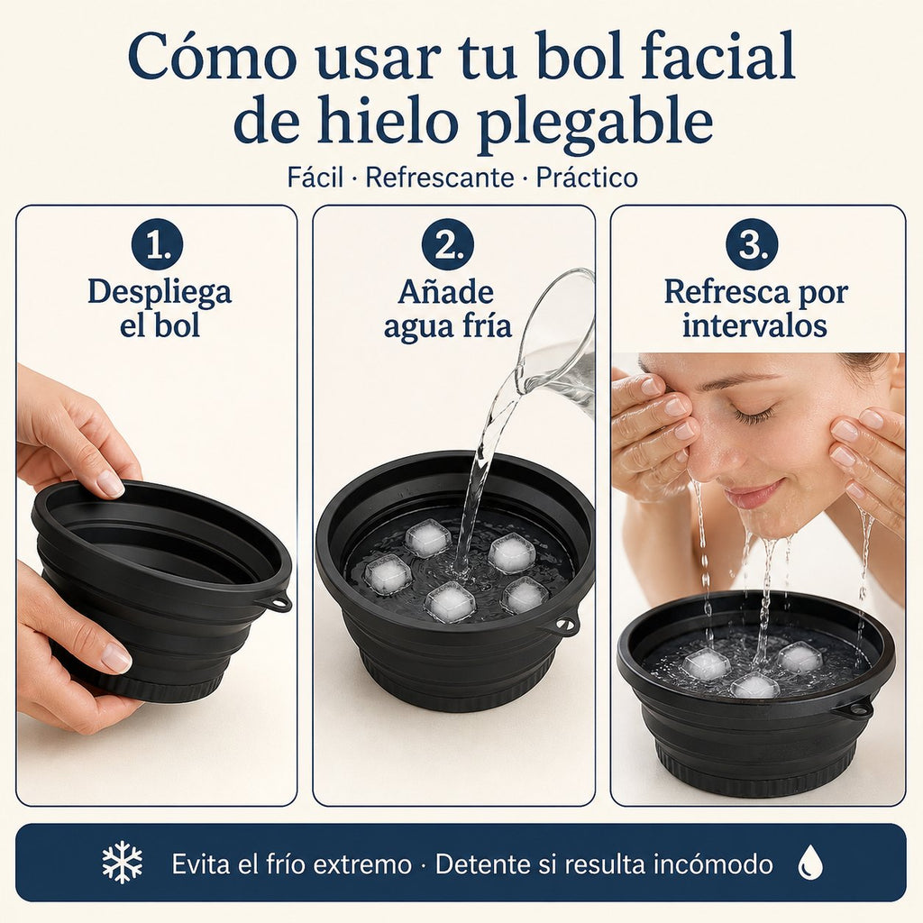 Cómo funciona el bol de hielo facial