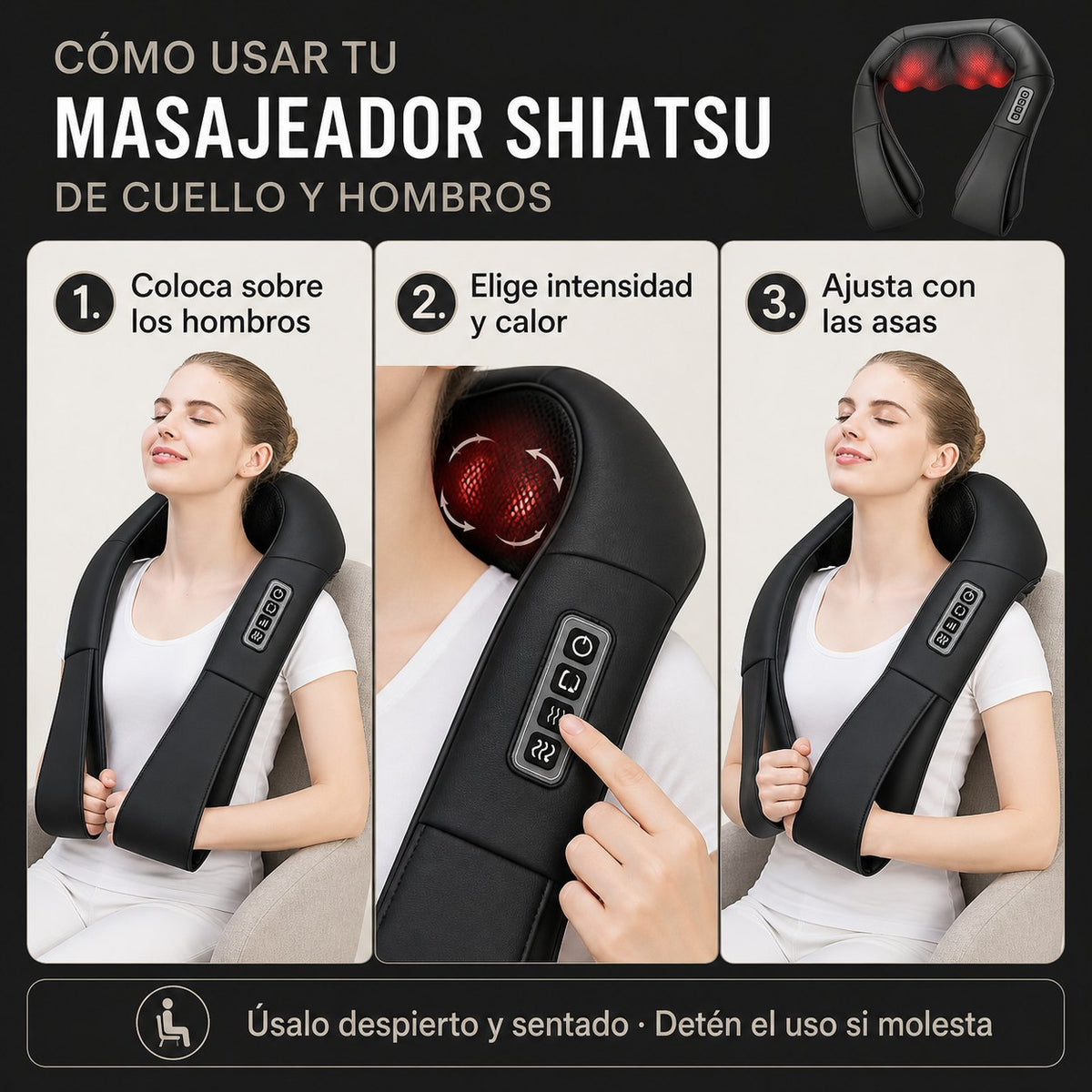 Cómo funciona el masajeador cervical