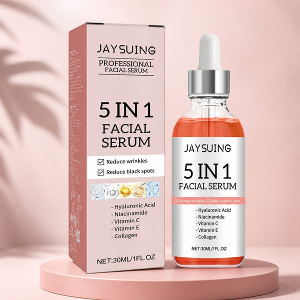 Sérum Facial 5 en 1 — Ácido Hialurónico + Vitamina C